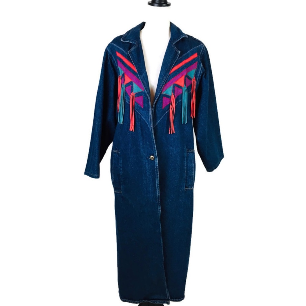 Pioneer Wear Denim Coat Duster Size 8